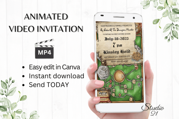 Create Epic D&D Game Invitations with GA108