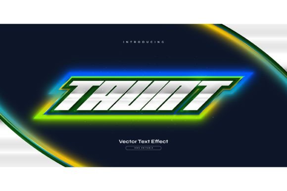 Editable Colorful Game Text Style for Dynamic Designs