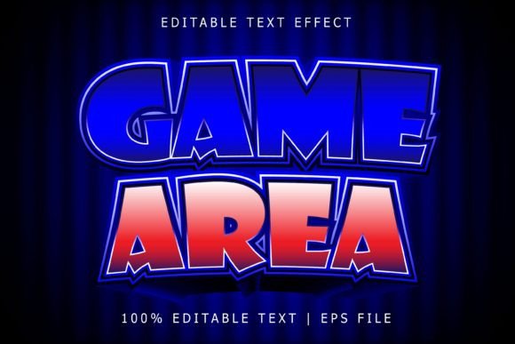 Game Area Editable Text Effect