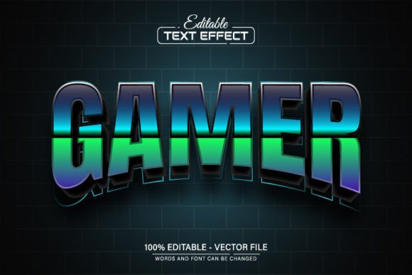 Game Retro Style Text Effect Editable