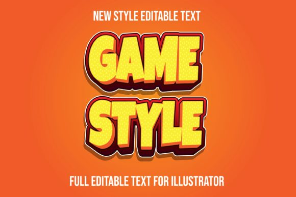 Game Style-text Effect: Bold & Dynamic Typography