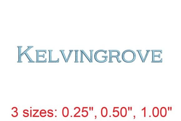 Kelvingrove Embroidery Font: Elegant Stitching for Every Project