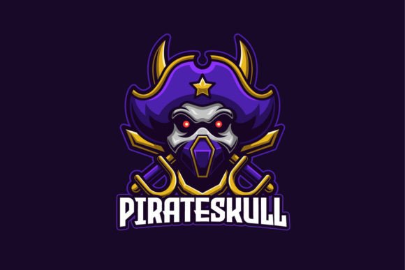 Pirate Skull E-sport Game Logo Template: A Bold Choice