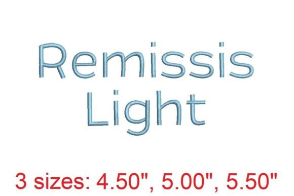 Remissis Embroidery Font: Elegant Stitching Design