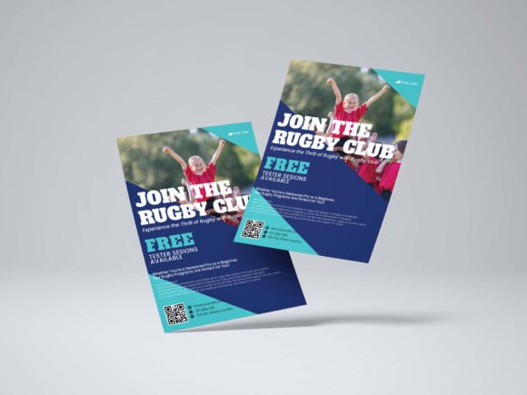 Rugby Game Flyer Template for Dynamic Marketing