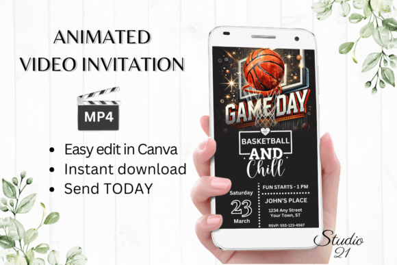 Score Big with a Dynamic Basketball Game Invitation