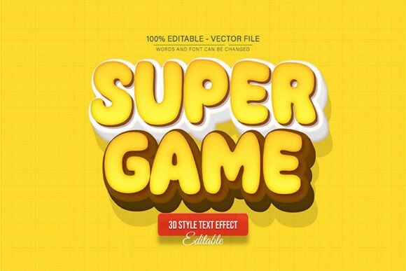 Super Game 3D Text Effect Editable: Elevate Your Visuals