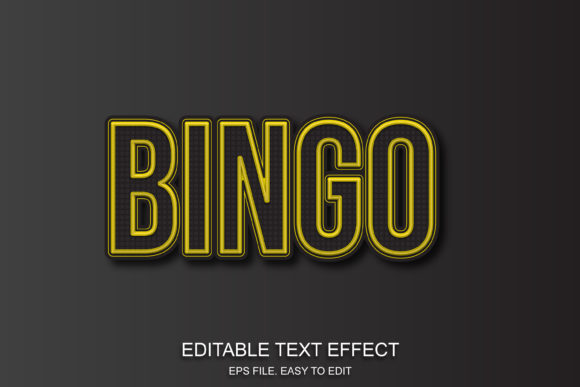 Text Effect Casino Game Style: Bold & Editable Typography