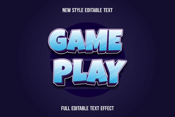 Text Effect-Game Play: Elevate Your Designs with Vector Typography