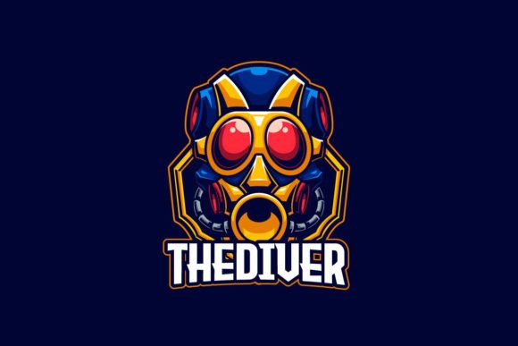 The Diver Mascot E-sports Game Logo