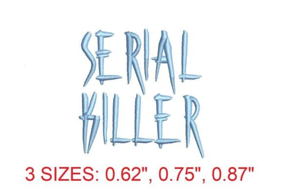 Unleash Your Inner Rebel with the Serial Killer Embroidery Font